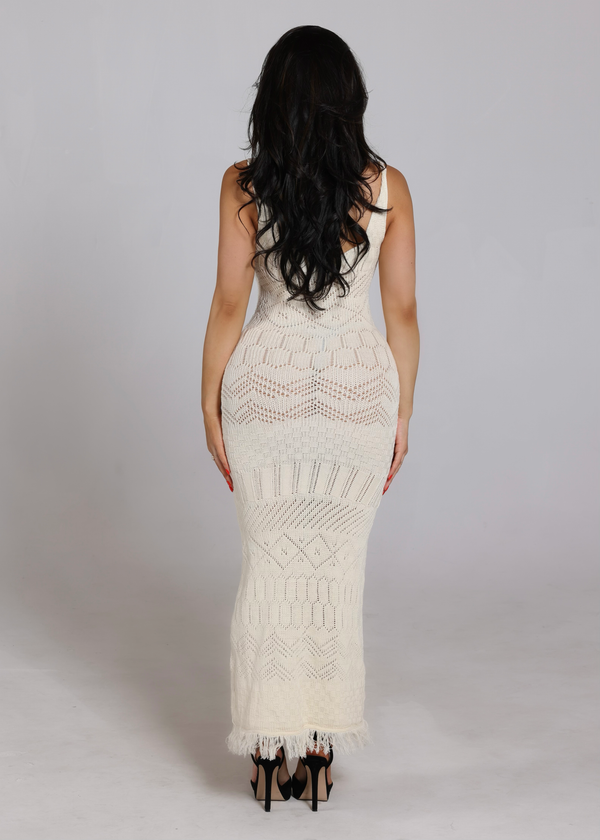 IBIZA CROCHET KNITTED COVER UP DRESS