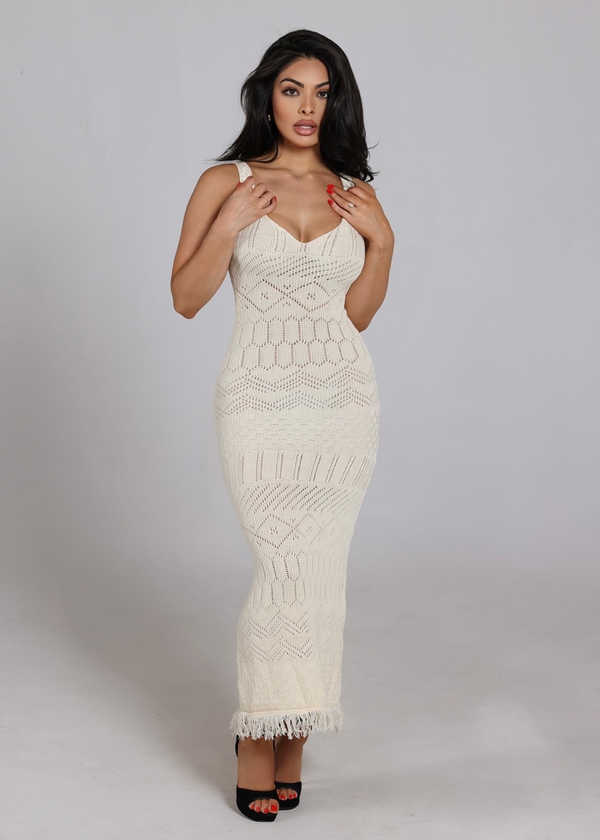 IBIZA CROCHET KNITTED COVER UP DRESS